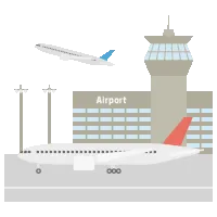 空港のイラスト
